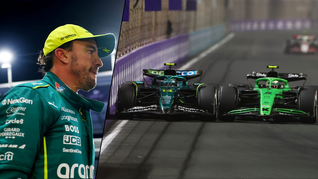 Alonso says Aston Martin ‘need to get used to’ not scoring in 2025 as he reflects on dramatic near-miss with protégé Bortoleto in Jeddah